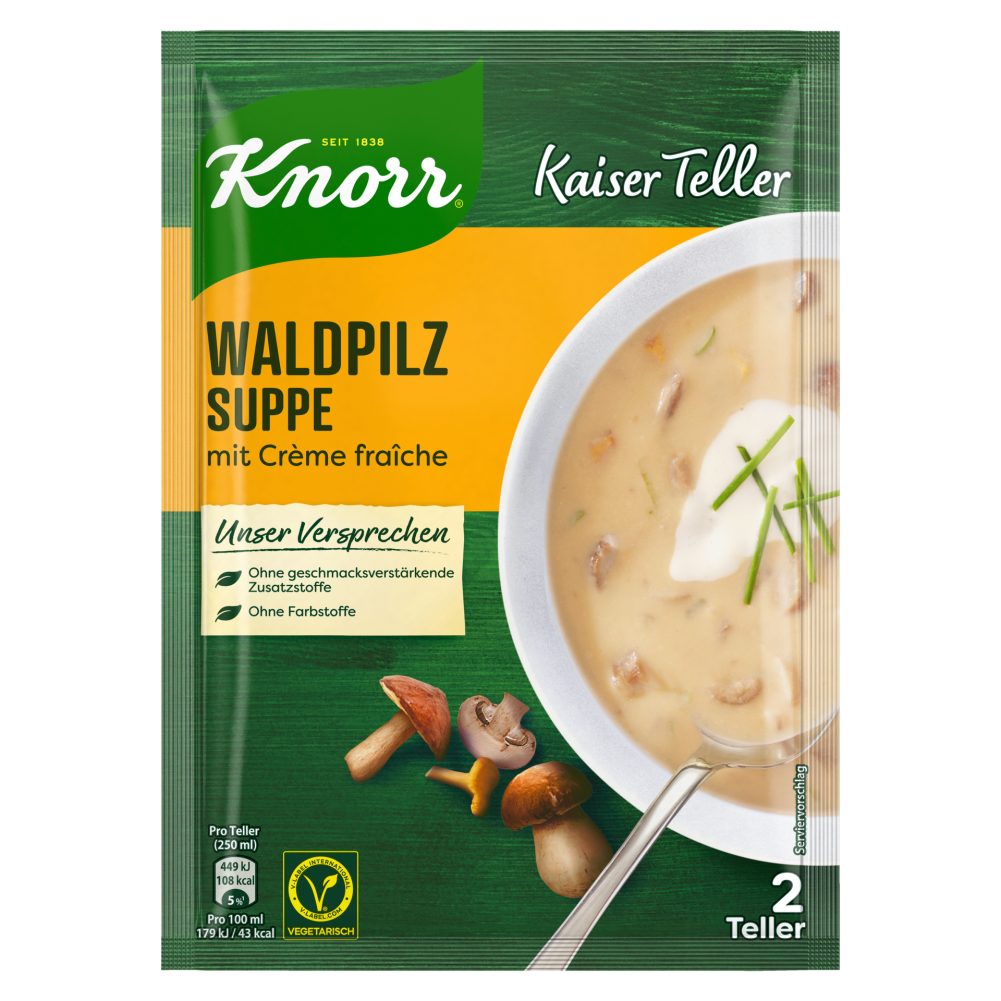 Knorr Kaiser Teller Waldpilzsuppe mit Crème fraîche 53 G online kaufen ...