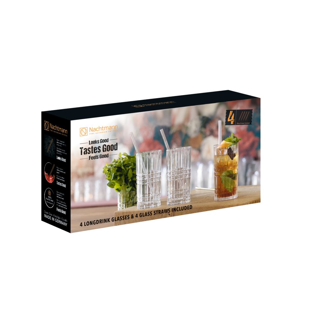 Longdr.Glas 4erGlastrinkhalme   GVE 1