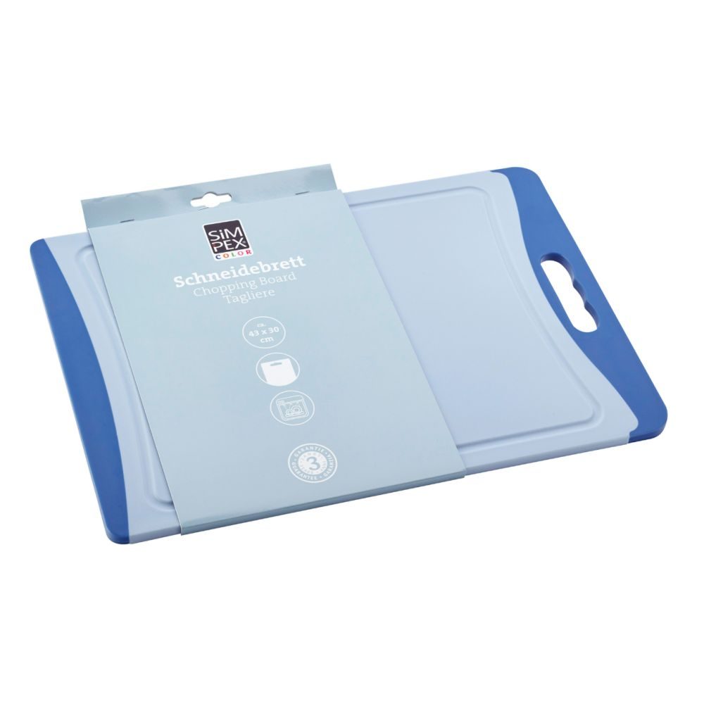 SIMPEX Color Schneidbrett hellblau 43x30x1 cm online kaufen | INTERSPAR