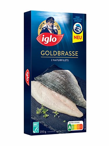 Produktbild von Iglo Käpt'n Iglo, ASC Goldbrasse Naturfilets 2 Stück