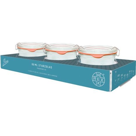 REX Einmachglas 80 ml 3er Set