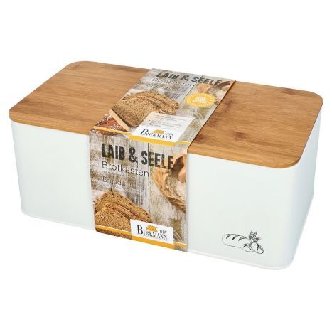 Birkmann Laib&Seele Brotkasten mit Bambus-Holzdeckel online kaufen |  INTERSPAR