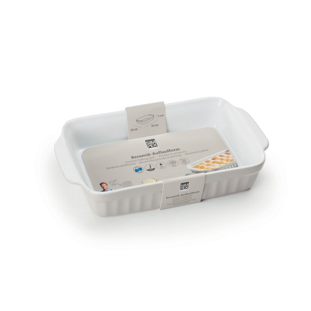 SIMPEX Auflauf-form beige M     GVE 6