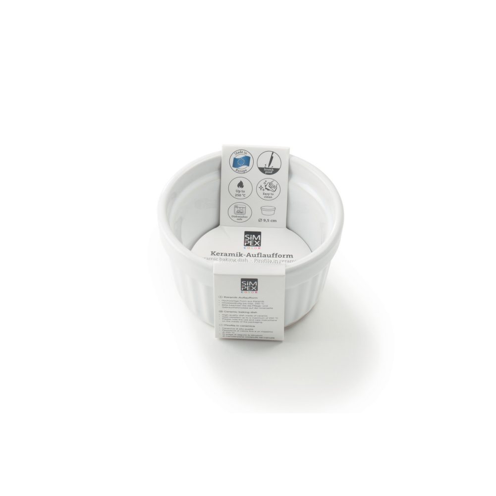 SIMPEX Auflauf-form 9,5 weiss   GVE 6