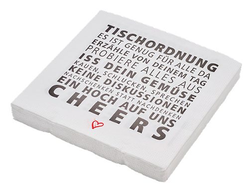Produktbild von PPD, Serviette 33 x 33 Tischordnung 20 Stück