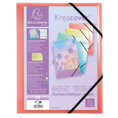 Gummizugmappe A4 KC, pastell rouge