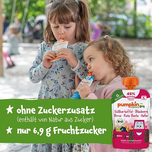 Produktbild von Pumpkin Organics, Bio-Quetschie Süßkartoffel Blaub. Birne Rote Beete Hafer