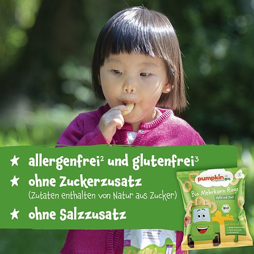Produktbild von Pumpkin Organics, Bio Mehrkorn Ringe Apfel und Zimt