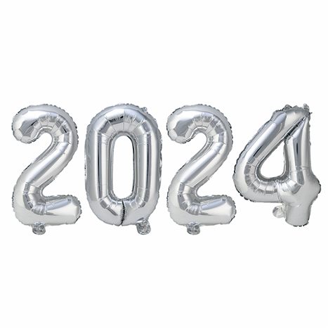 TOP TEN XXL Folienballon 80 Cm – Silber, Zahlenballon, Befüllbar Mit Helium Oder Luft, Wiederverwendbar