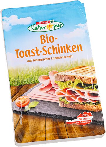 Produktbild von SPAR Natur*pur, Bio-Toast-Schinken