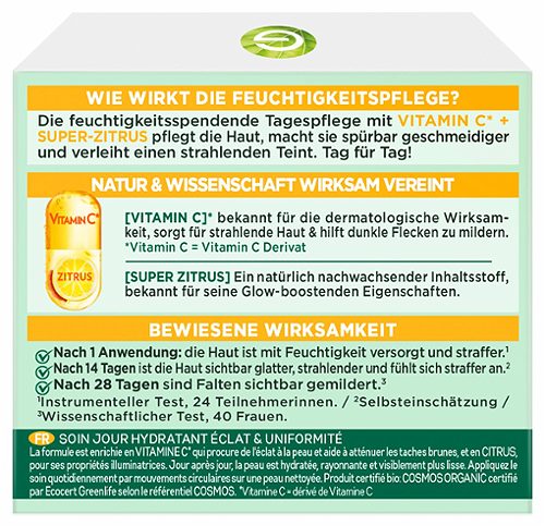 Produktbild von Garnier Bio, Glow Feuchtigkeitspflege mit Vitamin C* 50ml