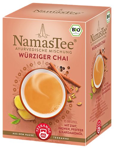 Produktbild von Teekanne NamasTee, Bio Gewürzteemischung Würziger Chai 15 Teebeutel