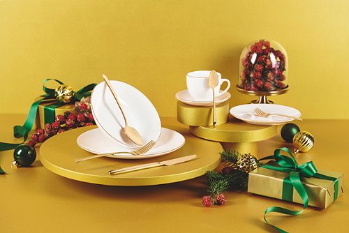 Produktbild von Tognana, Tafelset mit Goldrand 18-teilig