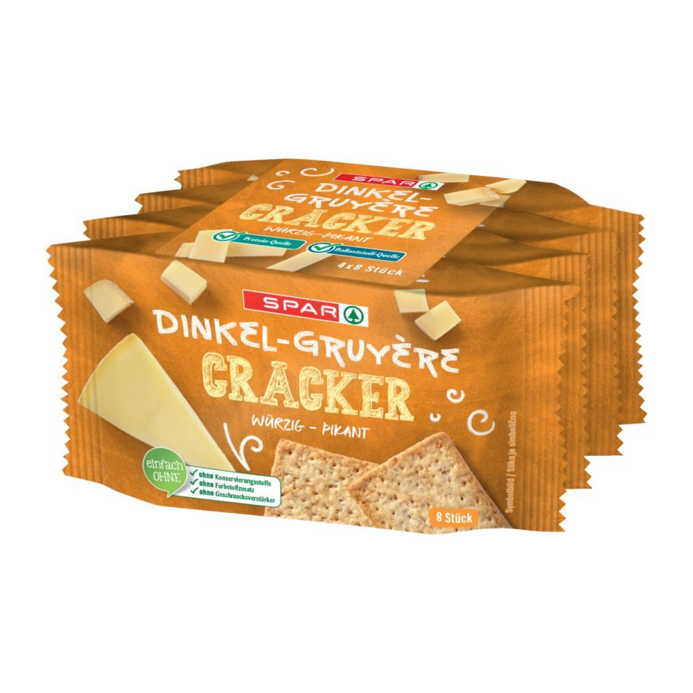 SPAR Cracker Dinkel Gruyère 152 G online kaufen INTERSPAR