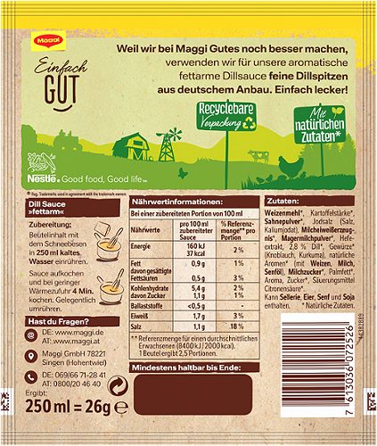 Produktbild von Maggi Für Genießer, Dill Sauce fettarm