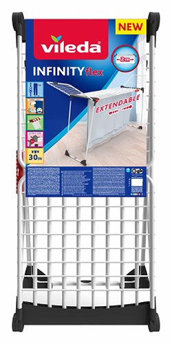 Produktbild von Vileda, Wäschetrockner ausziehbar, "Infinity Flex"