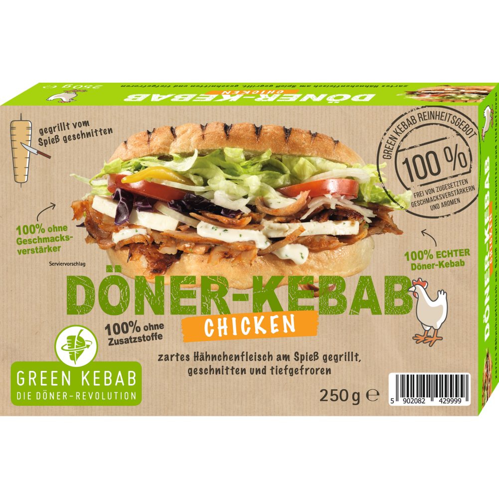 Green Kebab Döner grilled Chicken 250 G online kaufen INTERSPAR