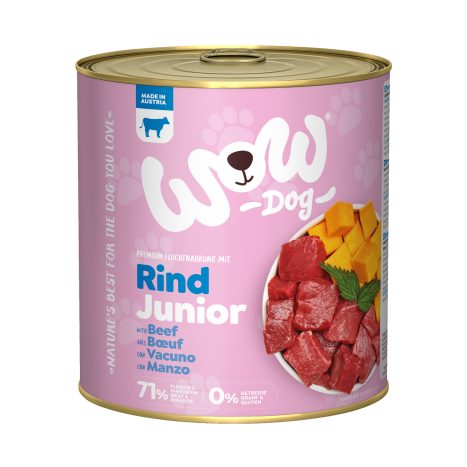 Wow Hundenahr. 800g JuniorRind  GVE 6