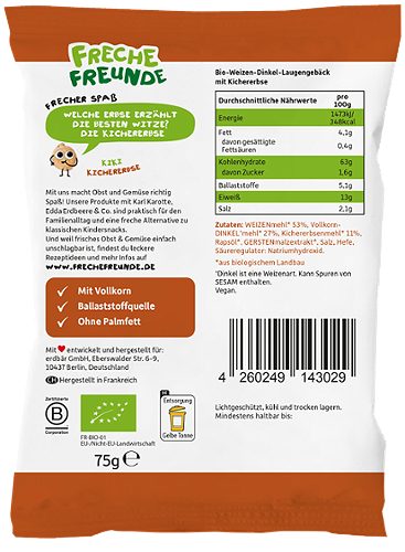 Produktbild von Freche Freunde, Bio Brezeln Kichererbse