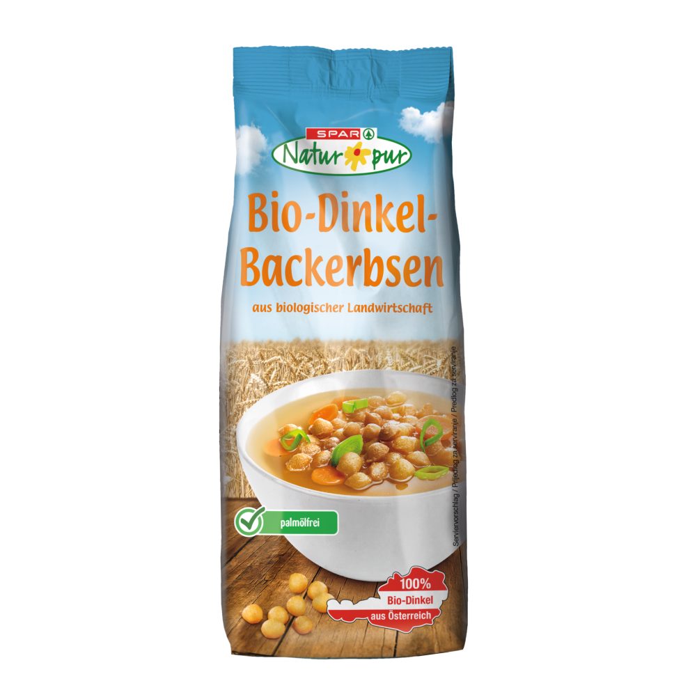 SPAR Natur*pur BioDinkelBackerbsen 125 G online kaufen INTERSPAR