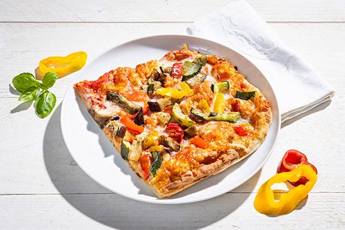 Produktbild von Menchetti, Focaccia Margherita mit gegrilltem Gemüse