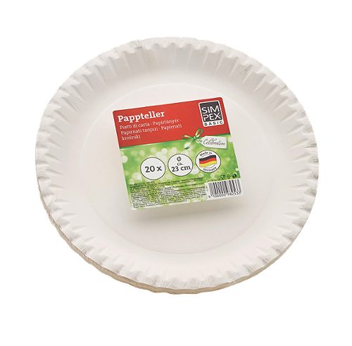 Produktbild von SIMPEX BASIC, Celebration Pappteller 23cm 20 Stück