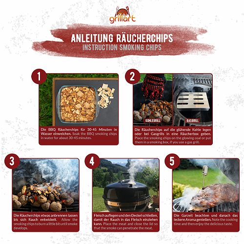 Produktbild von grillart, Räucherchips Whiskey 750 g