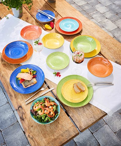Produktbild von Tognana, Tafelservice Madison Kaleido 18-teilig