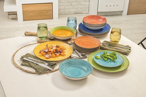 Produktbild von Tognana, Tafelservice Madison Kaleido 18-teilig