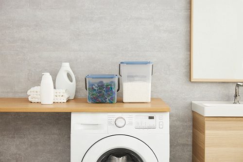 Produktbild von Rotho, Waschmittelbehälter horizon blue