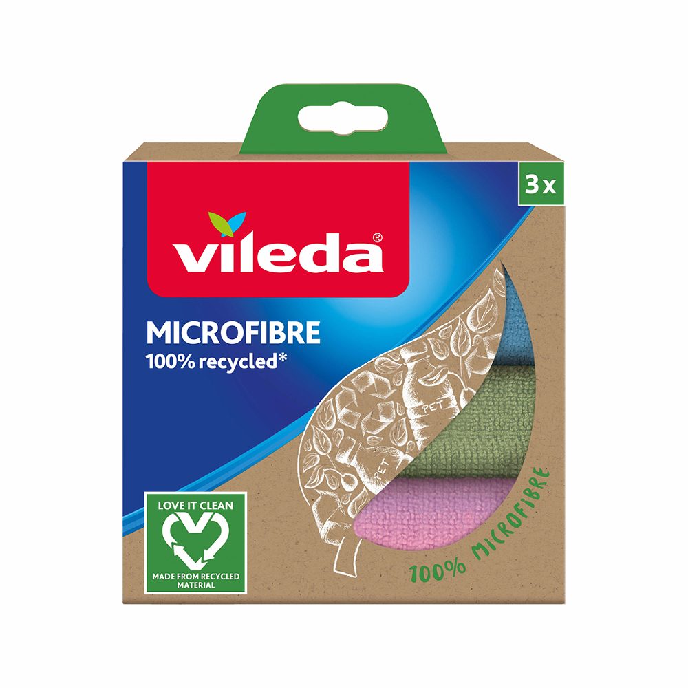 Vileda Microfaser Tuch Für Empfindliche Oberflächen – 2er Pack, Für Touchscreens, Smartphones, TVs, Ohne Reinigungsmittel