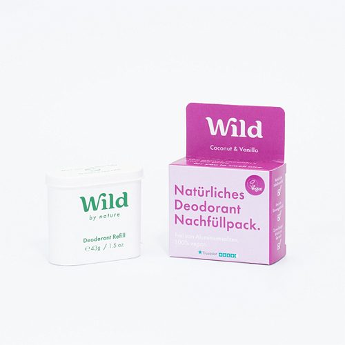 Produktbild von Wild, Deo-Stick Nachfüller Coconut & Vanilla 40g