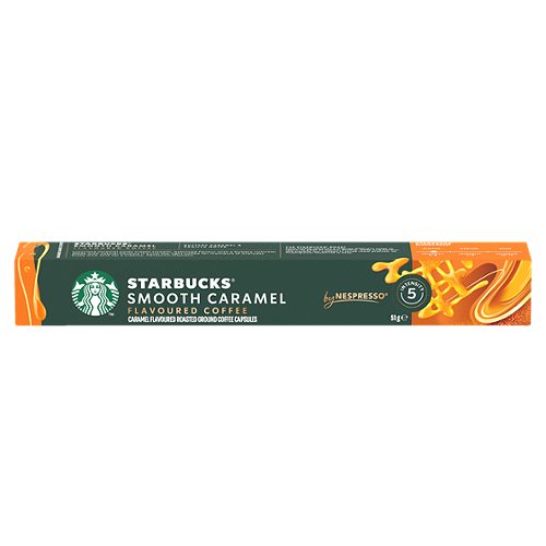 Produktbild von Starbucks by Nespresso, smooth Caramel flavoured Coffee 10 Kapseln