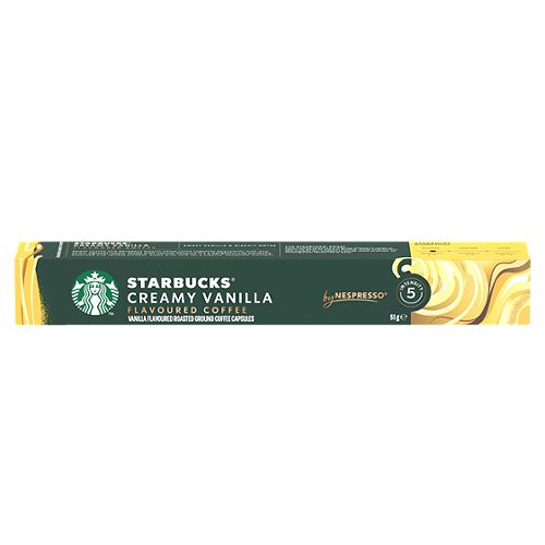 Produktbild von Starbucks by Nespresso, creamy Vanilla flavoured coffee 10 Kapseln