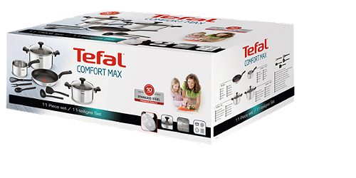 Produktbild von Tefal, Topf- und Pfannenset 11-teilig Comfort Max