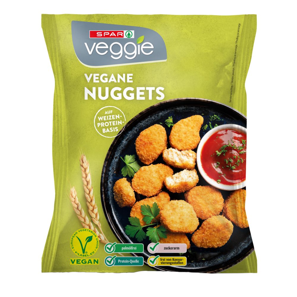 SPAR Veggie Vegane Nuggets auf WeizenProteinBasis 320g 320 G online
