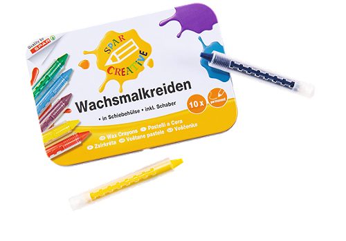 Produktbild von SPAR CREATIVE, Wachsmalkreiden 10 Stück