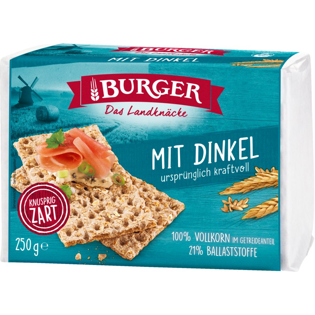 Burger VollkornKnäckebrot Dinkel 250 G online kaufen INTERSPAR