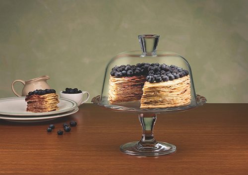 Produktbild von Pasabahce, Petite Patisserie Servierplatte mit Fuß + Haube Ø 26,4 cm