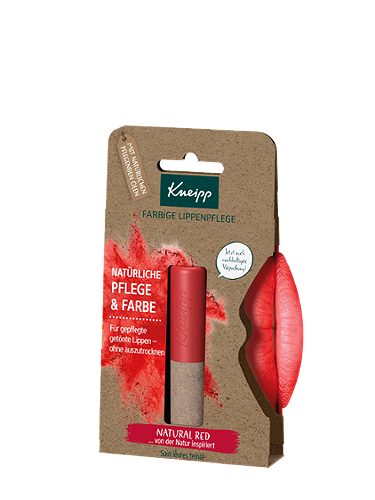 Produktbild von Kneipp, Farbige Lippenpflege Natural Red 3,5g