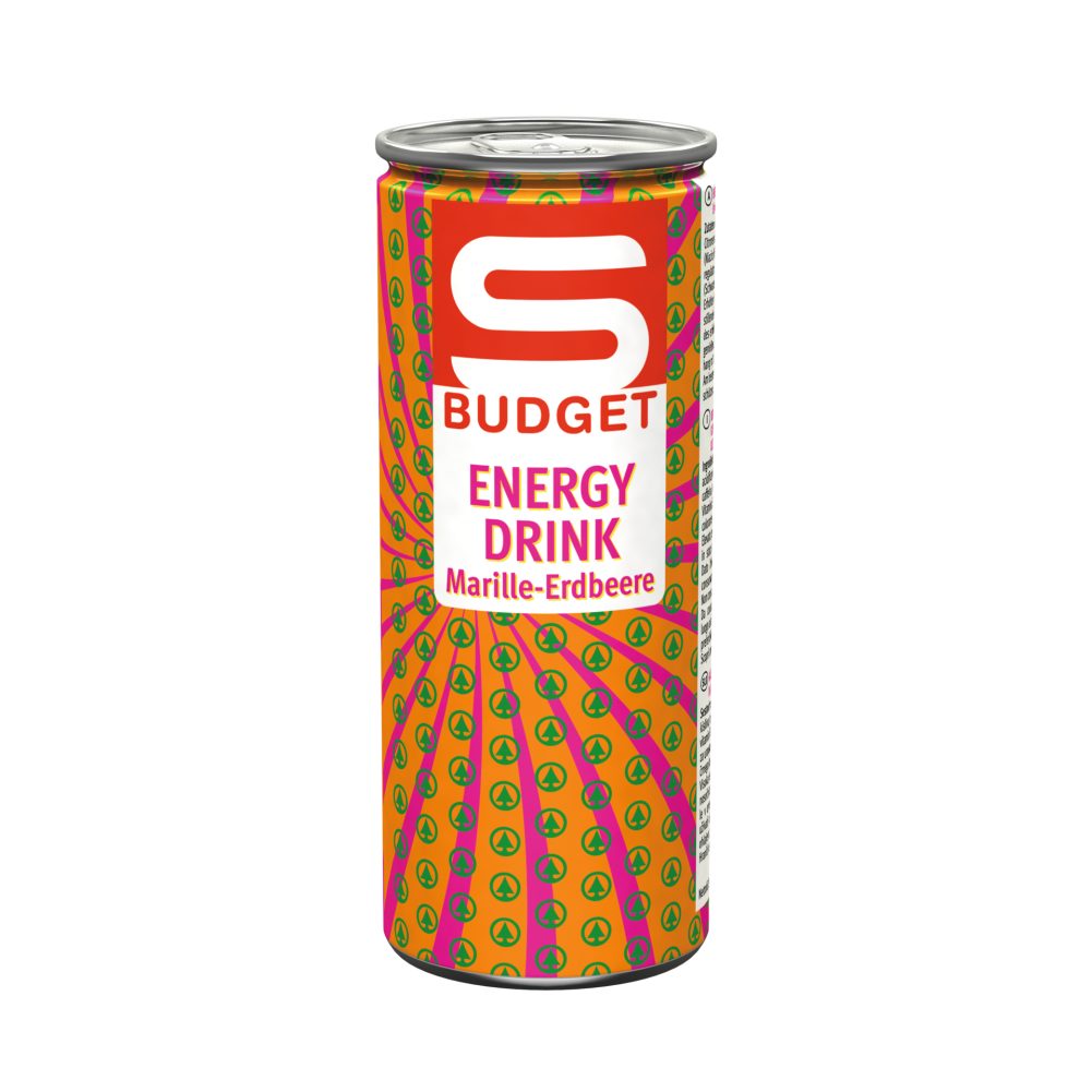 S-BUDGET Energy Drink Marille Erdbeere 250 ML online kaufen | INTERSPAR