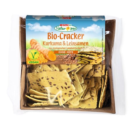 SPAR Natur*pur Bio-Cracker Kurkuma & Leinsamen