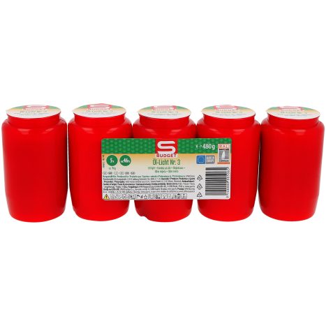 S-BUDGET Öl-Licht Nr. 3 - 5er Rot
