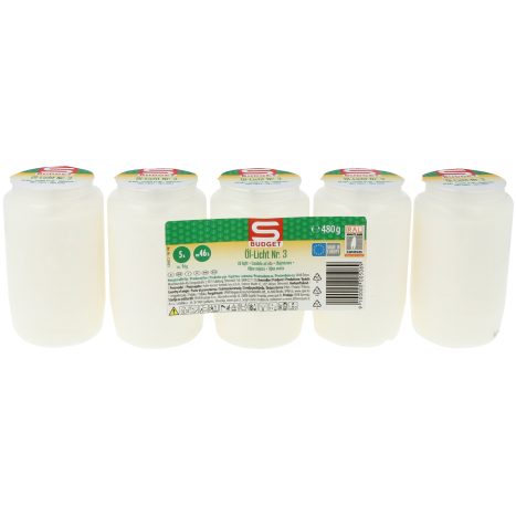 S-BUDGET Öl-Licht Nr. 3 - 5er Weiß