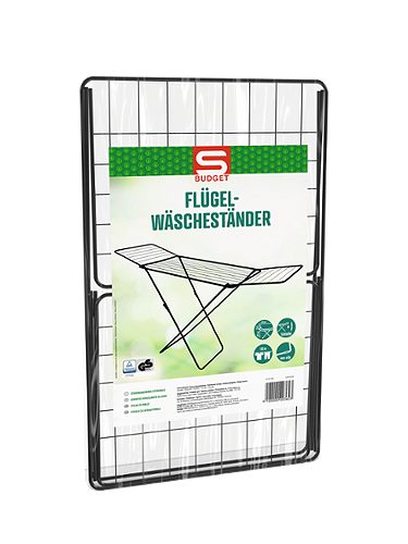 Produktbild von S-BUDGET, Wäscheständer Schwarz