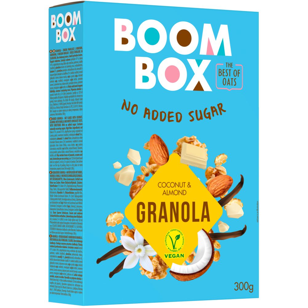 Boom Box Granola Müsli Kokos & Mandel 300 G online kaufen INTERSPAR