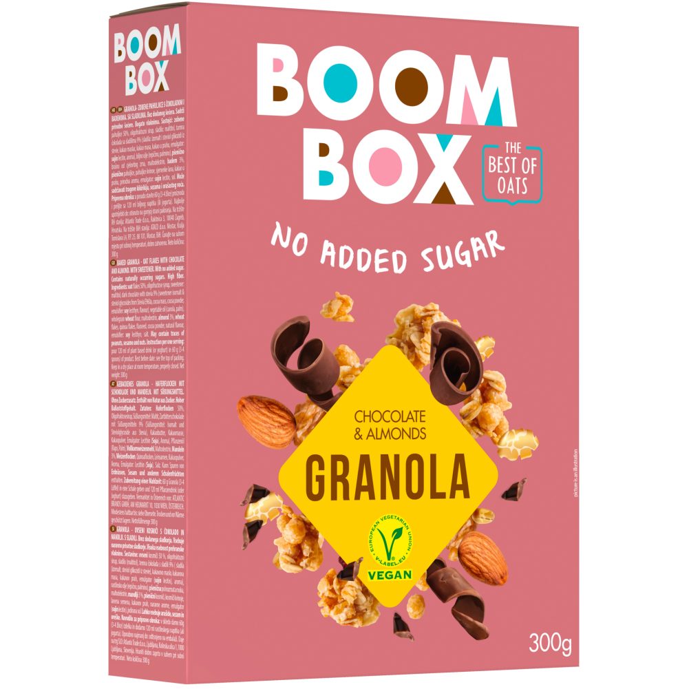 Boom Box Granola Müsli Schokolade & Mandeln 300 G online kaufen INTERSPAR