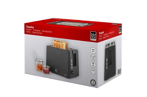 Produktbild von SIMPEX Basic, Toaster schwarz