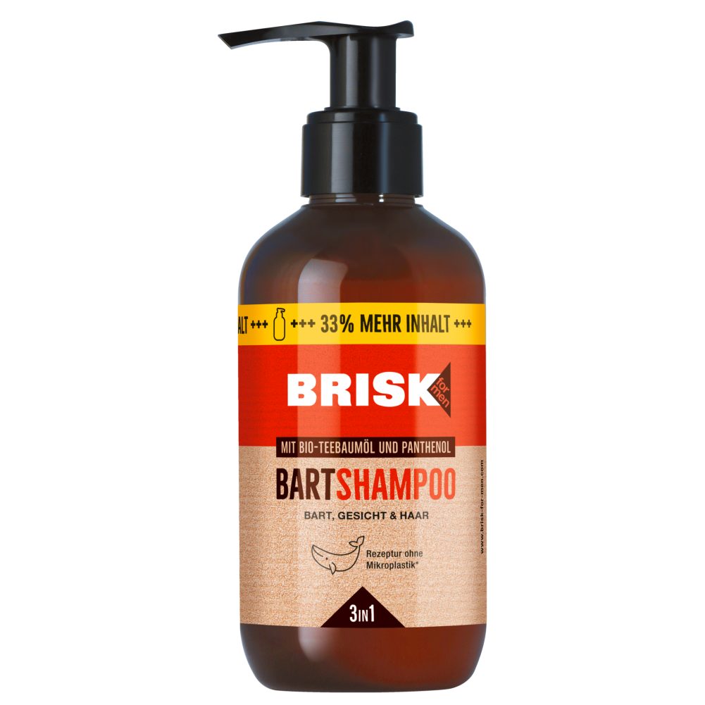Brisk 3in1BartShampoo mit Teebaumöl und Panthenol 200ml online kaufen