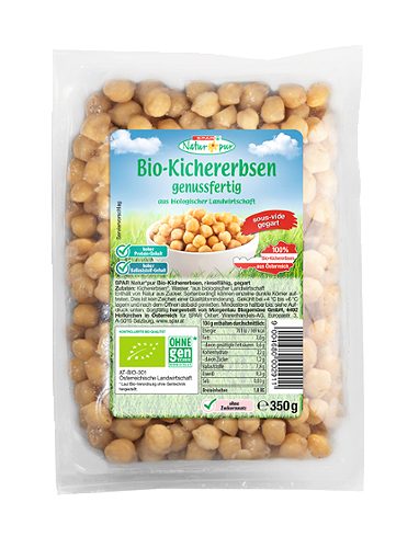 Produktbild von SPAR Natur*pur, Bio-Kichererbsen genussfertig